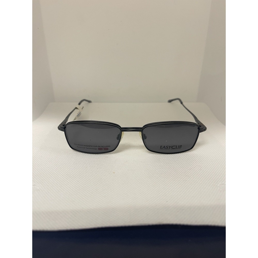 EASYCLIP EC 173 50/19/135 90 BLACK‎ W/ POLARIZED SUN CLIP FLEX HINGE FRAME D38